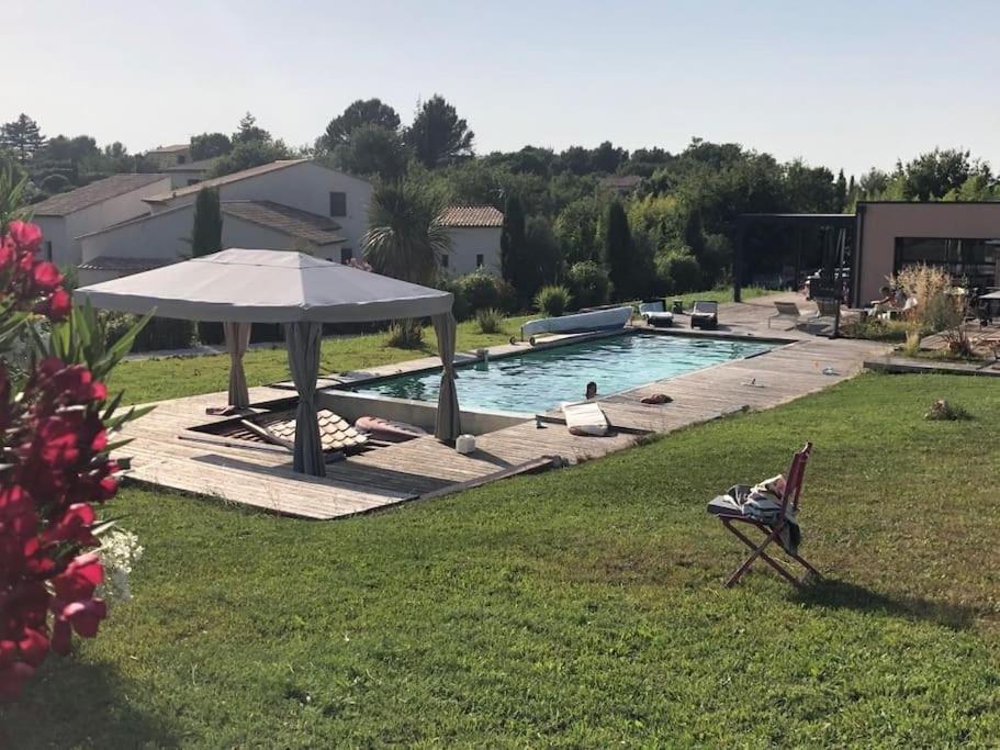 אקס-אן-פרובאנס Chalet Bois Cosy Avec Piscine Aix Nature מראה חיצוני תמונה